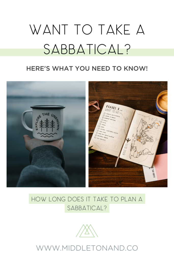 How long does it take to plan a sabbatical